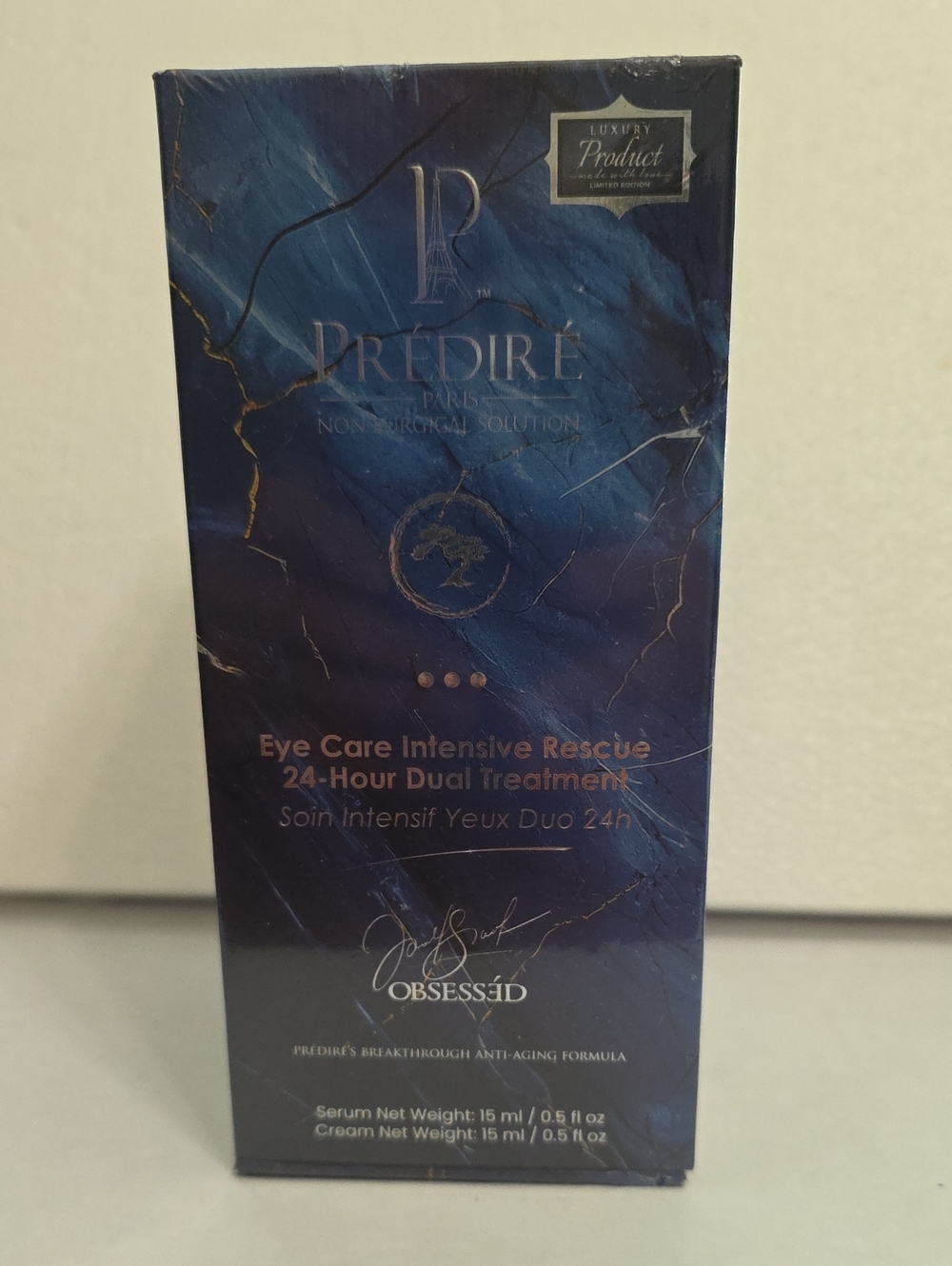 Prédiré Paris Eye Care Intensive Rescue 24-Hour Dual Treatment - Blue